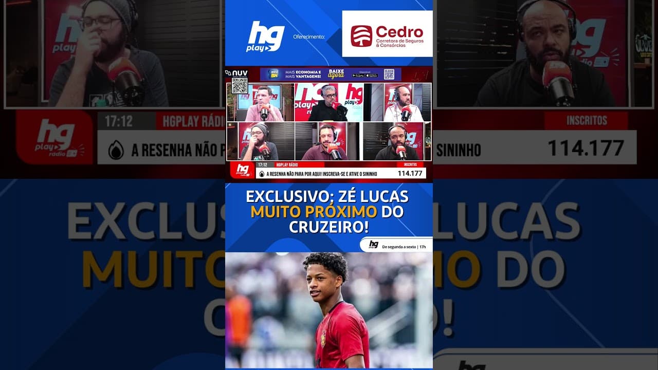 ZÉ LUCAS CHEGANDO? HG TRAZ INFORMAÇÃO EXCLUSIVA SOBRE NEGOCIAÇÃO DO CRUZEIRO COM O VOLANTE!