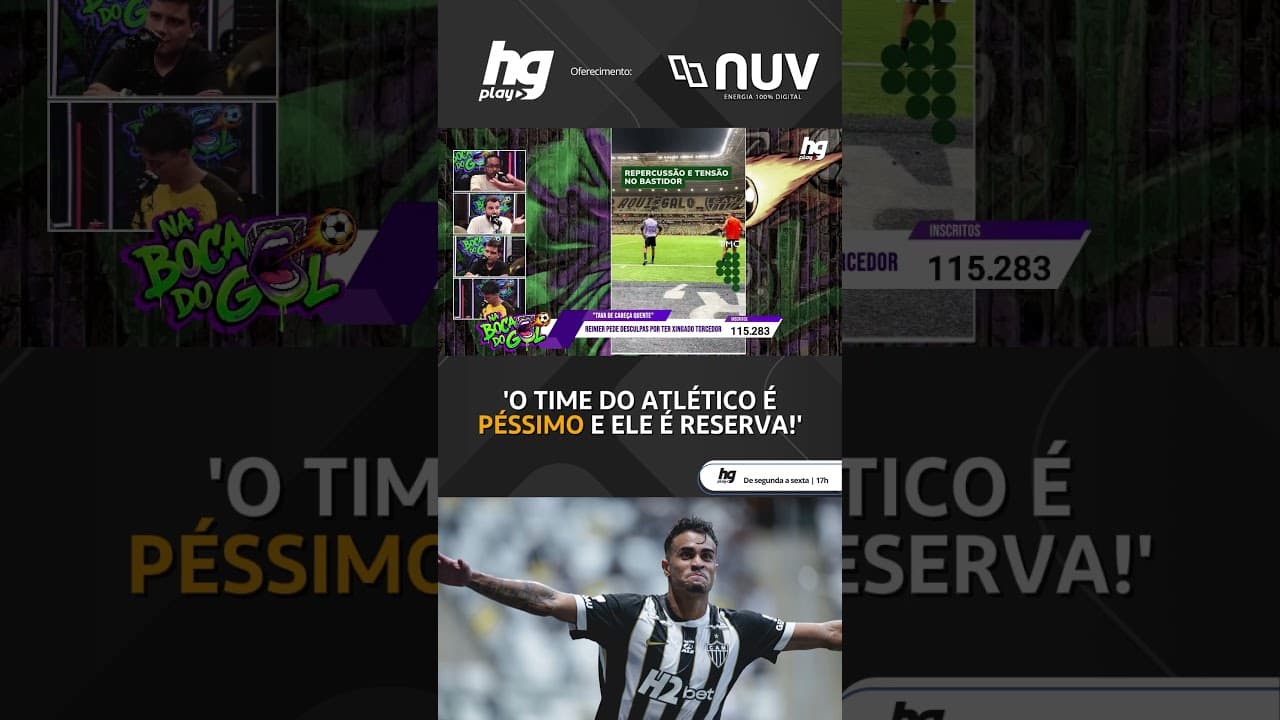 REINIER É PIVÔ DE MAIS UMA POLÊMICA NO ATLÉTICO; TEMPO DO ATLETA JÁ ACABOU NO GALO?