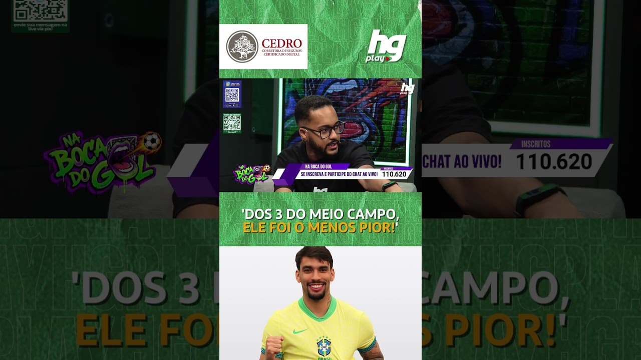 LUCAS PAQUETÁ FOI MAL NA ESTREIA DA SELEÇÃO BRASILEIRA?