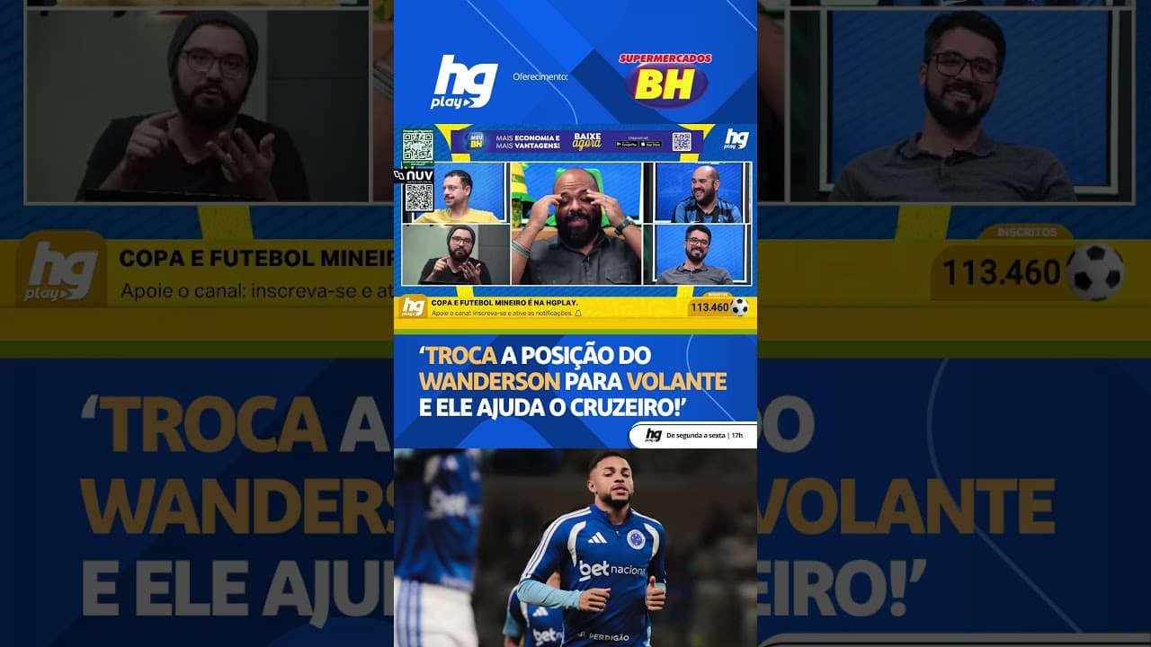 WANDERSON TERIA BOA CONTINUIDADE NO CRUZEIRO SE JOGASSE NA FUNÇÃO DO CHRISTIAN?