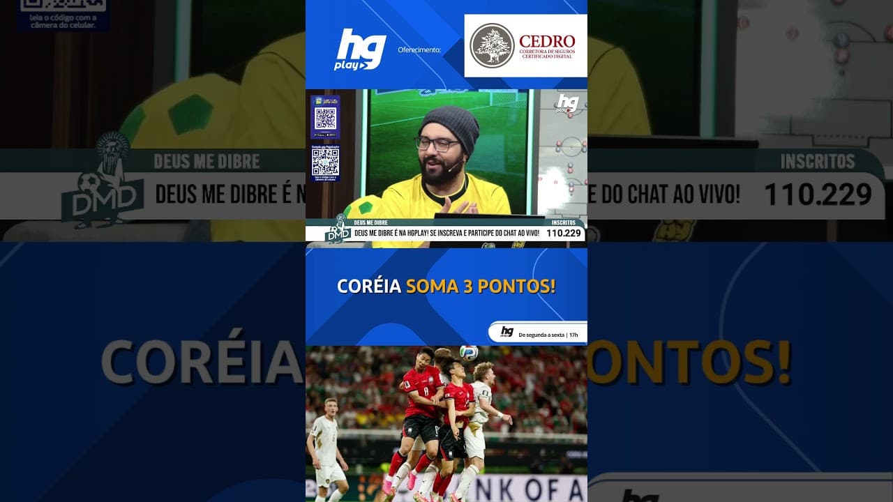 CORÉIA VENCE A TCHEQUIA PELO SEGUNDO JOGO DA COPA DO MUNDO!