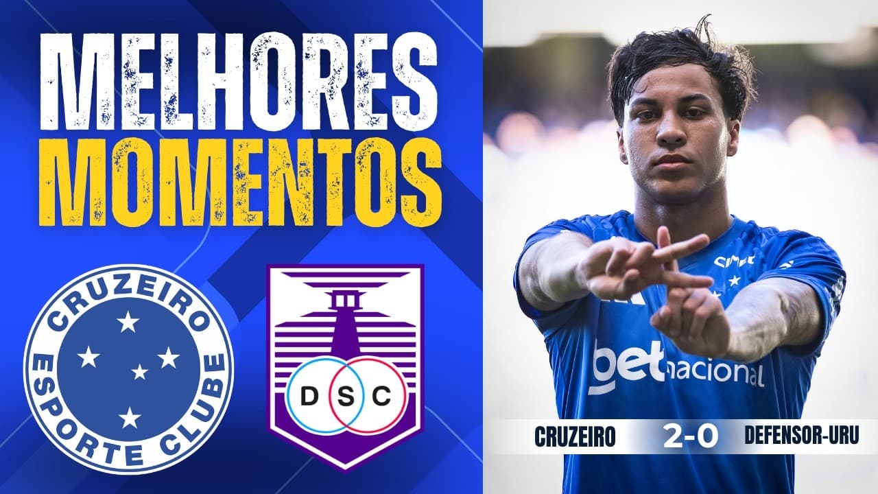 CRUZEIRO X DEFENSOR-URU - MELHORES MOMENTOS (COMPLETO)
