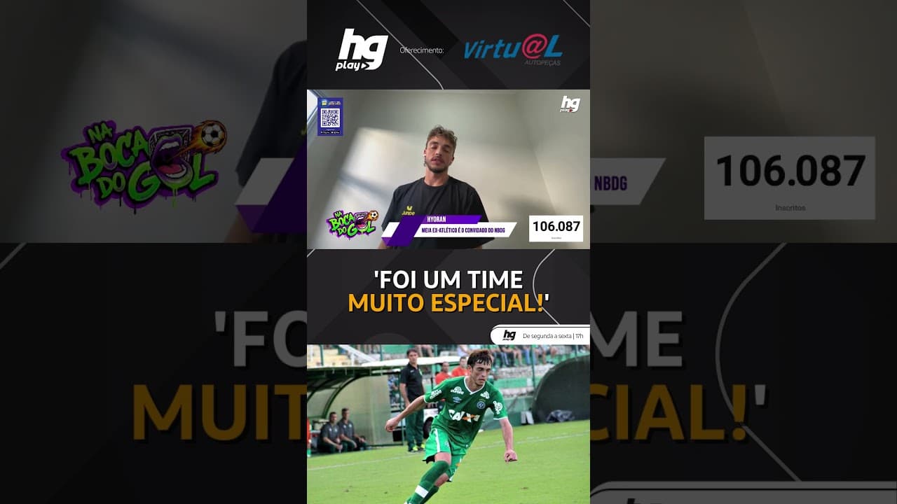 HYORAN COMENTA SUA PASSAGEM PELA CHAPECOENSE NO ANO DA TRAGÉDIA; VEJA!