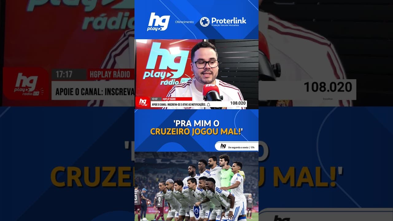 CRUZEIRO ESTAVA ABAIXO DO QUE PODERIA ENTREGAR CONTRA O FLUMINENSE?