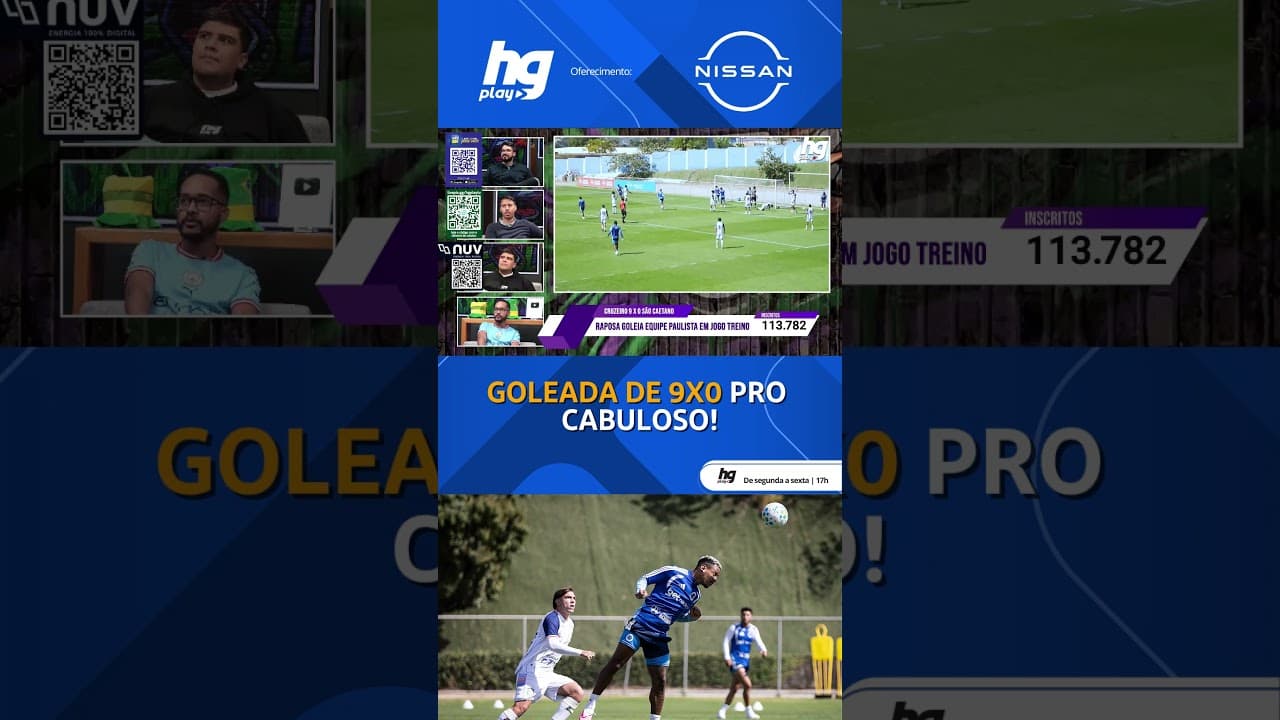 VEJA OS MELHORES MOMENTOS DO JOGO TREINO ENTRE CRUZEIRO X SÃO CAETANO!