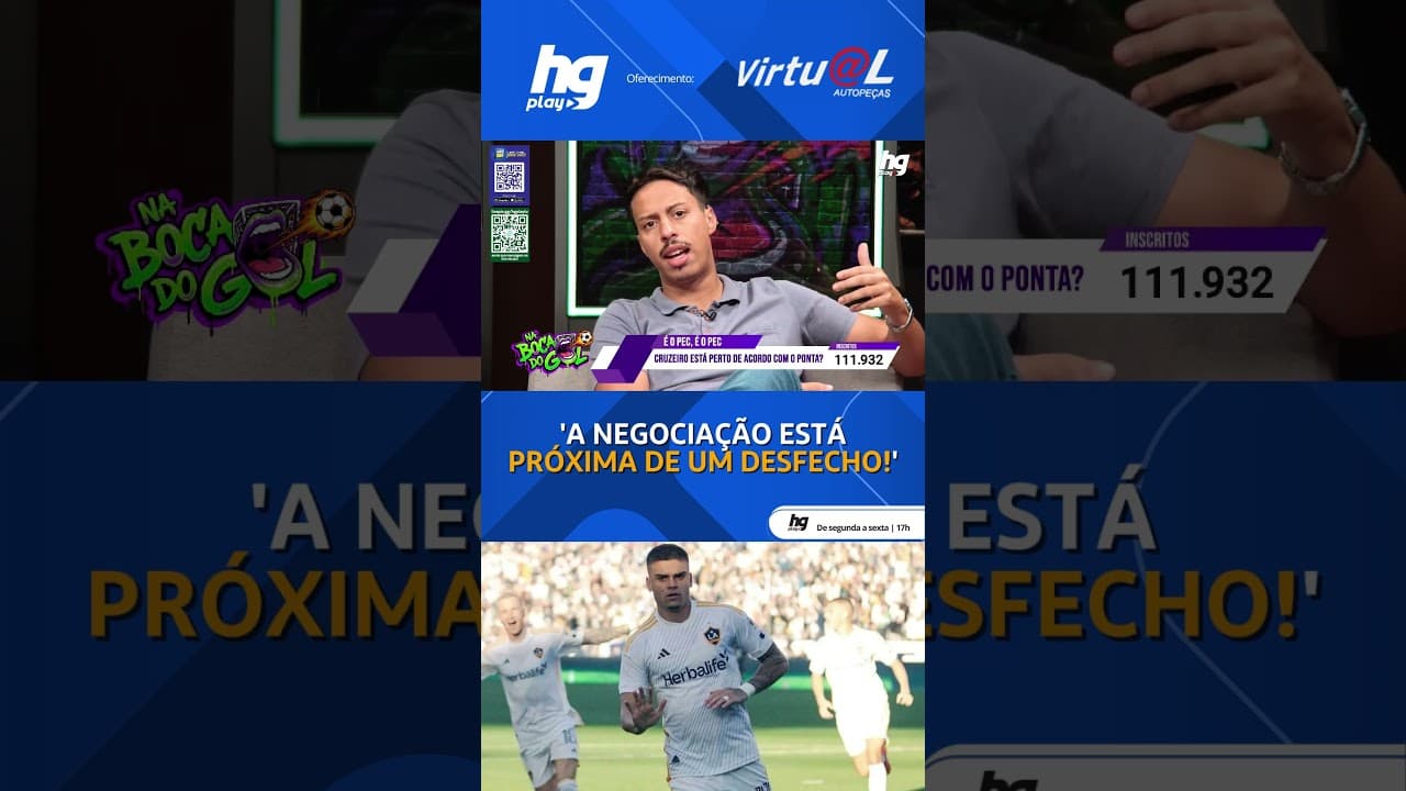 SAIBA TODOS OS DETALHES DA NEGOCIAÇÃO DO CRUZEIRO POR GABRIEL PEC; VEJA!