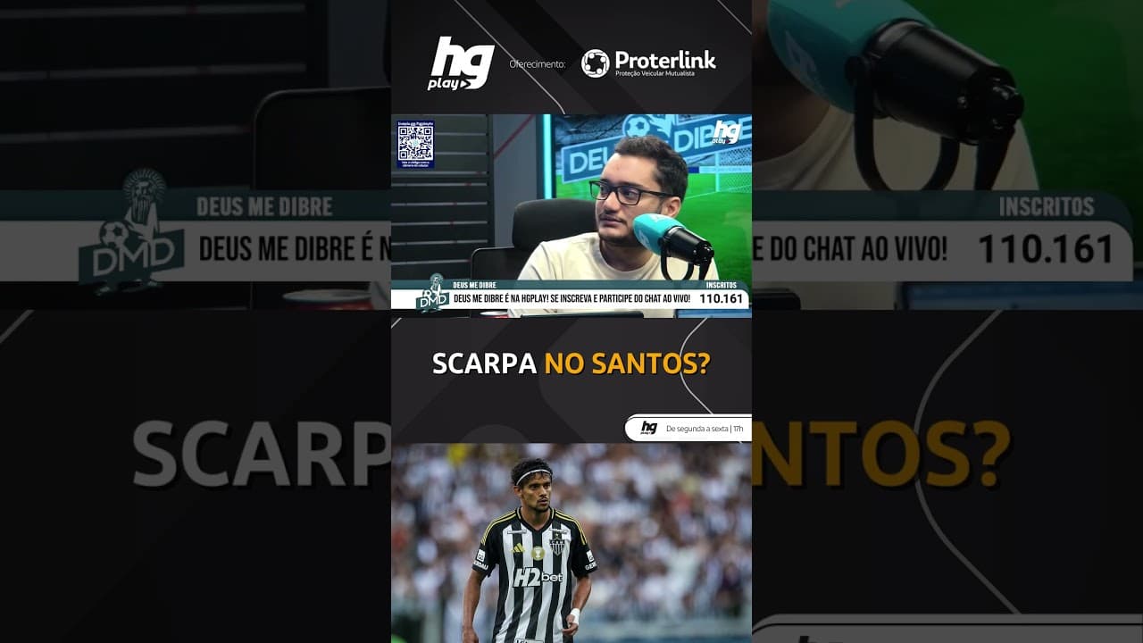 SANTOS MANIFESTA O INTERESSE EM CONTRATAR GUSTAVO SCARPA, DO ATLÉTICO!