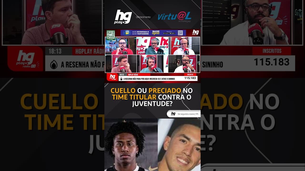 QUEM VOCÊ ESCALARIA NO TIME TITULAR PARA O JOGO DO ATLÉTICO NESTE SÁBADO: CUELLO OU PRECIADO?