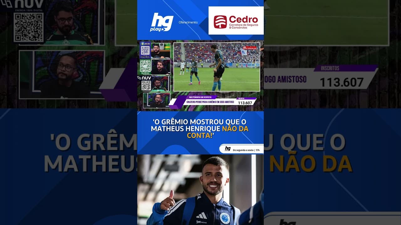 MAIOR NÍVEL DO ADVERSÁRIO ESCANCARA AS CARÊNCIAS DO ELENCO DO CRUZEIRO?