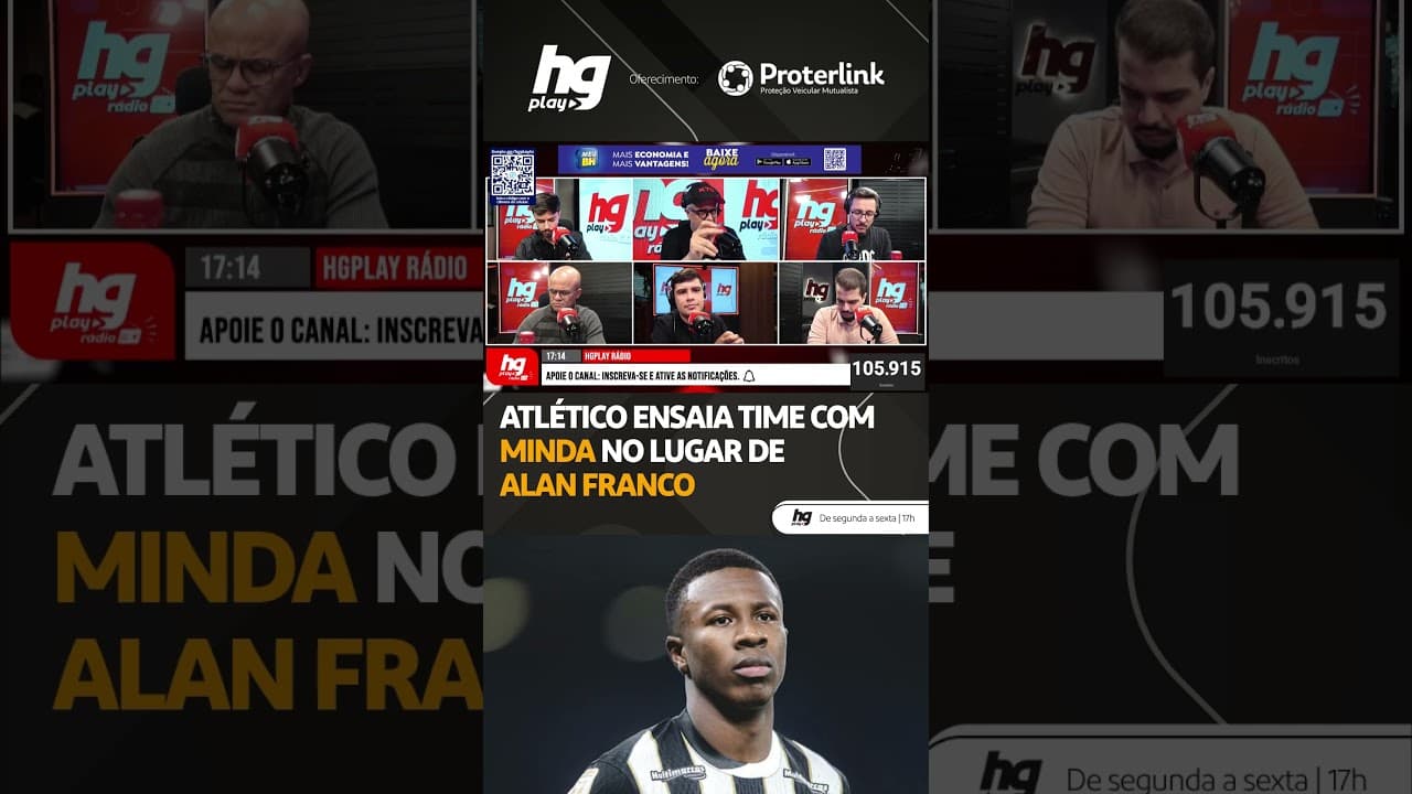 ATLÉTICO ENSAIA TIME COM MINDA NO LUGAR DE ALAN FRANCO