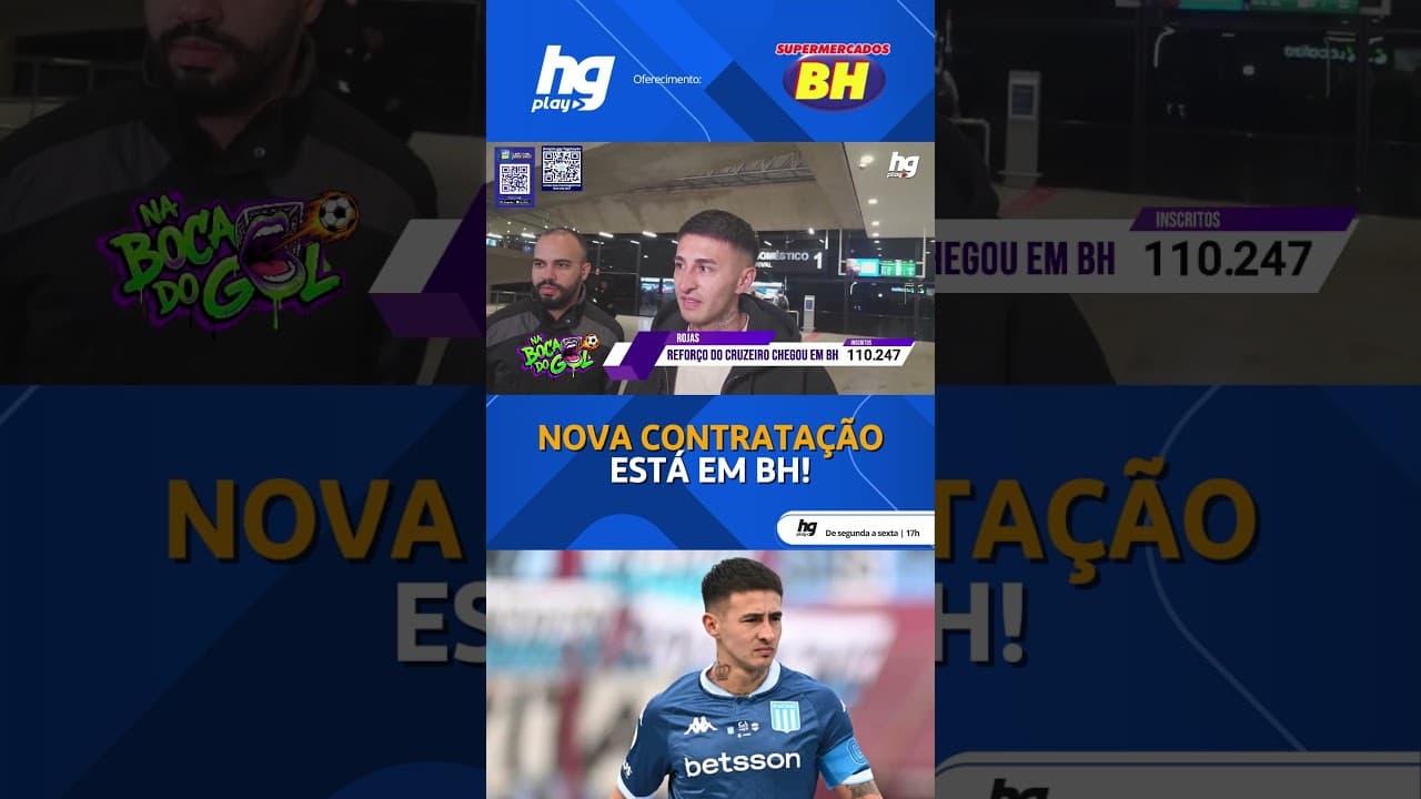 VEJA O MOMENTO EM QUE GABRIEL ROJAS CHEGOU A BELO HORIZONTE!