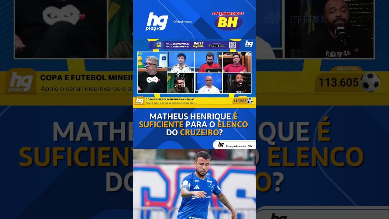MATHEUS HENRIQUE, HOJE, TEM UTILIDADE E NÍVEL PARA ESTAR NO ELENCO DO CRUZEIRO?