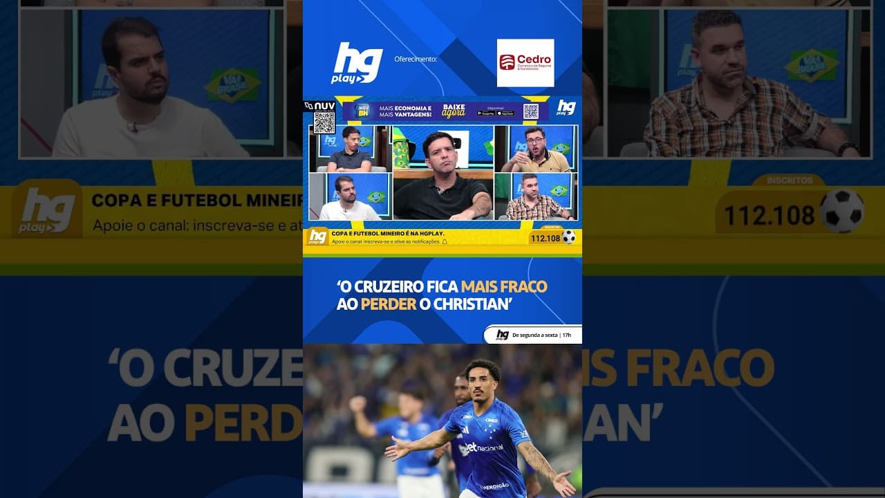 CRUZEIRO FICA COM O ELENCO ENFRAQUECIDO SE O CHRISTIAN SAIR?