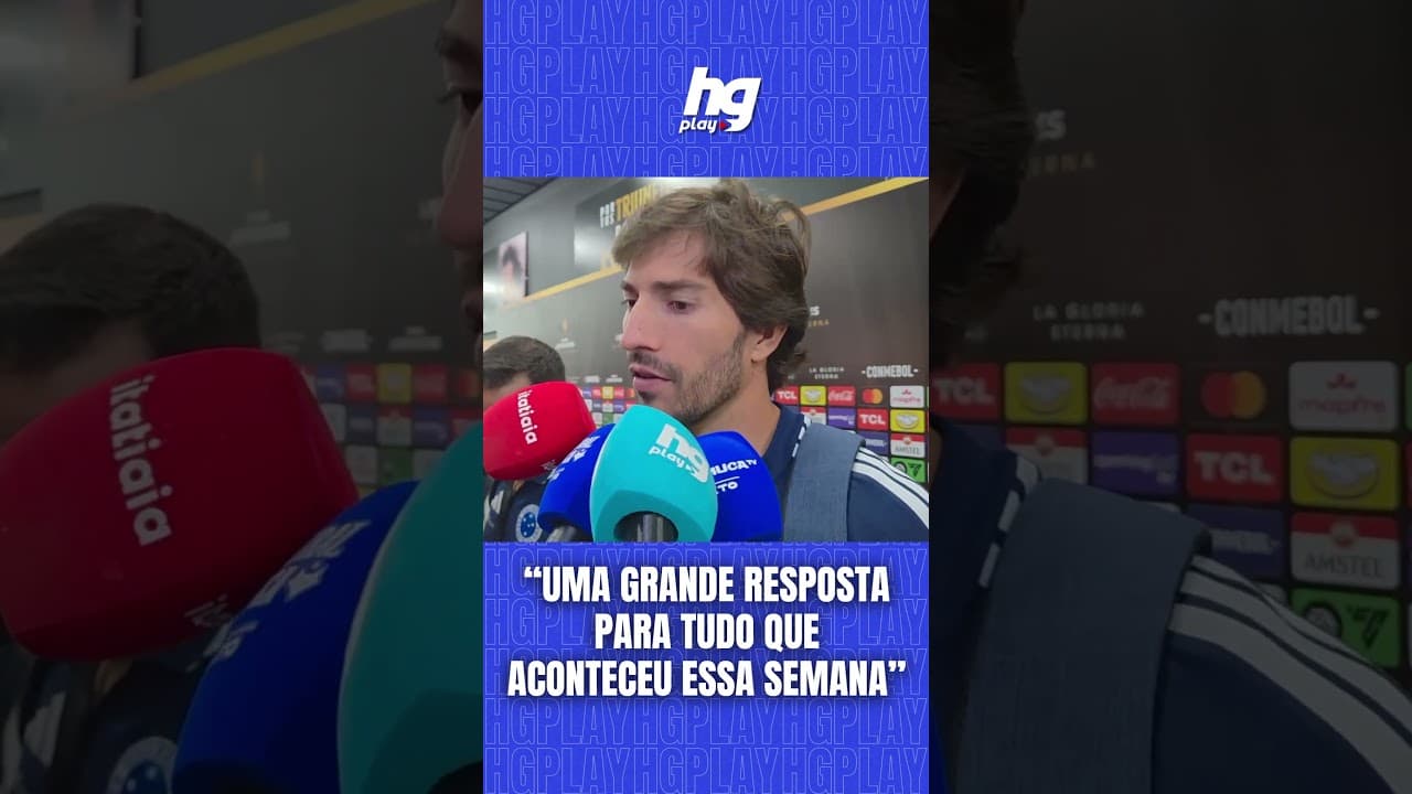 LUCAS SILVA FALA APÓS VITÓRIA DO CRUZEIRO NA LIBERTADORES CONTRA O SC BARCELONA