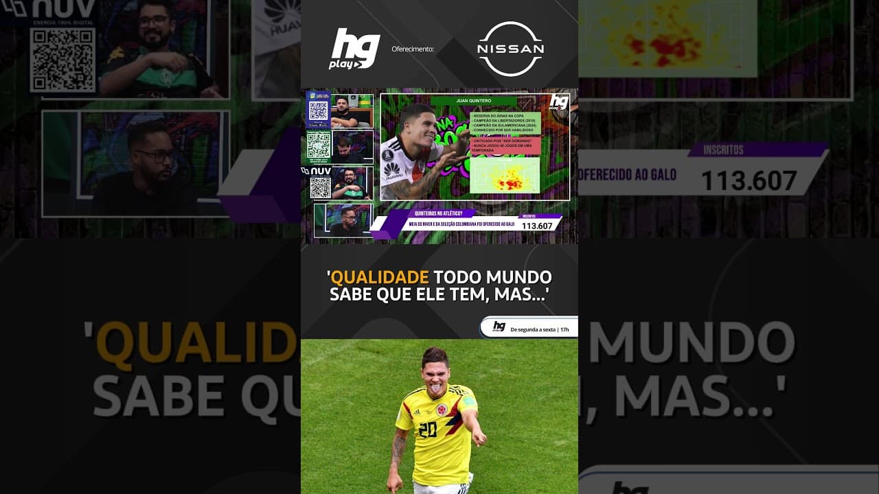 JUAN QUINTERO FOI OFERECIDO AO ATLÉTICO? SERIA UMA BOA CONTRATAÇÃO?