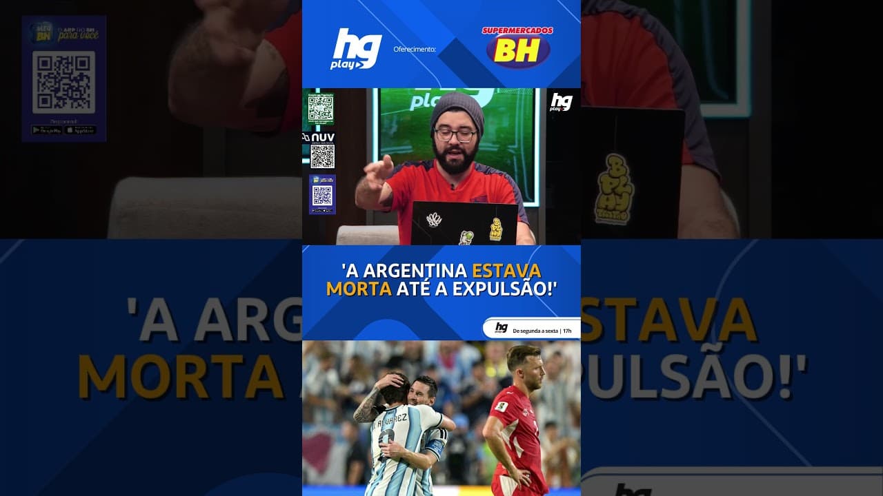 SUÍÇA PERDE UM JOGADOR POR SIMULAÇÃO, ARGENTINA VENCE E SE CLASSIFICA NA COPA DO MUNDO!