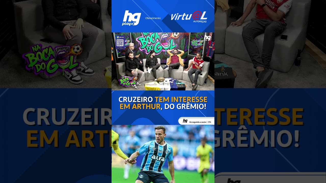 HG INVADE O PROGRAMA E SOLTA UMA BOMBA SOBRE DESEJO DO CRUZEIRO DE CONTAR COM O MEIO CAMPO ARTHUR!