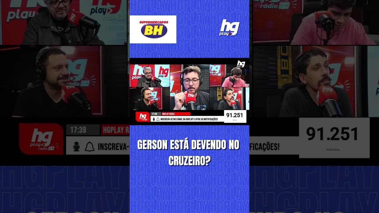 GERSON PRECISA SER O PROTAGONISTA DO CRUZEIRO? COMENTARISTAS DEBATEM!