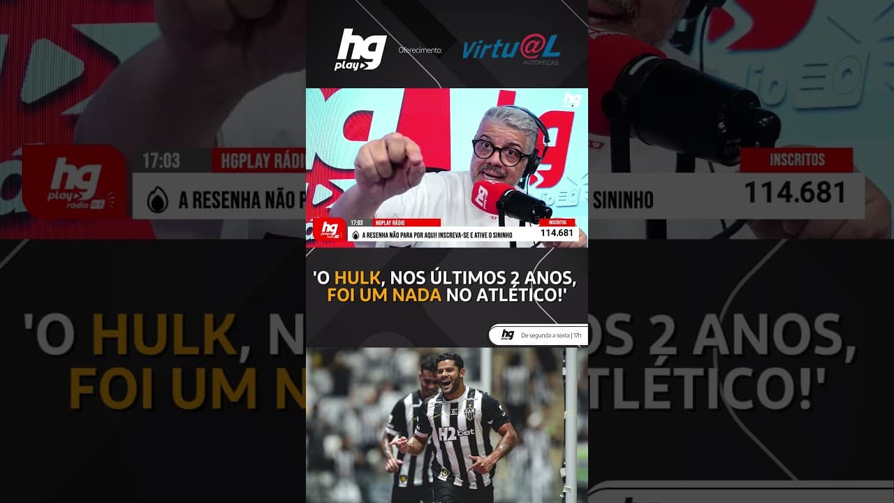 HULK DEIXOU MUITO A DESEJAR NOS ÚLTIMOS 2 ANOS PELO ATLÉTICO?