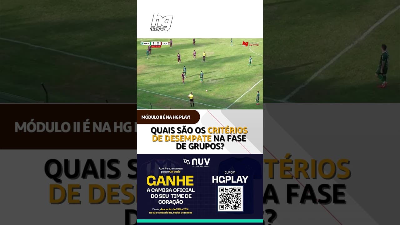 QUAIS SÃO OS CRITÉRIOS DE DESEMPATE NA FASE DE GRUPOS DO MÓDULO II DO CAMPEONATO MINEIRO?