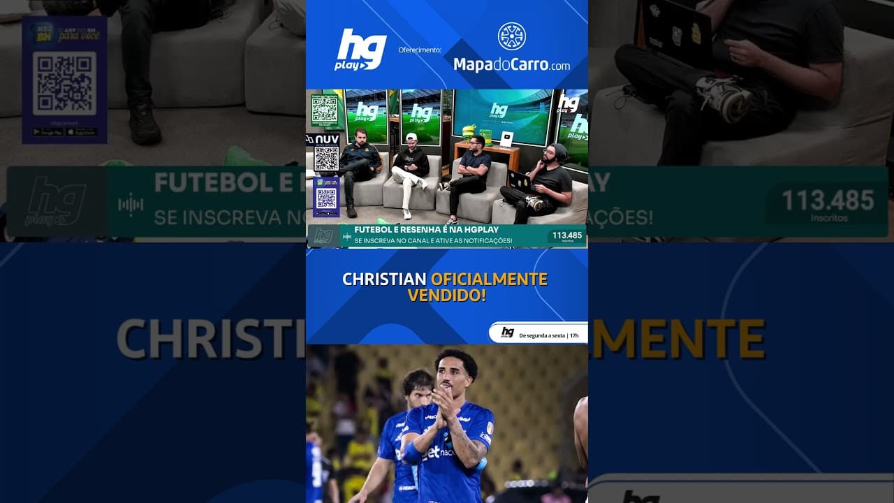 AGORA: CRUZEIRO OFICIALIZA A VENDA DO MEIO CAMPISTA CHRISTIAN!