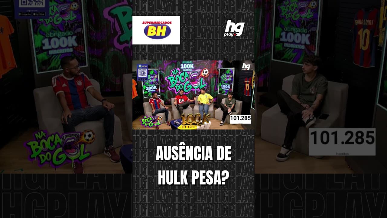 AUSÊNCIA DE HULK MUDA O CLIMA DO ATLÉTICO PARA O CLÁSSICO? COMENTARISTAS DEBATEM!
