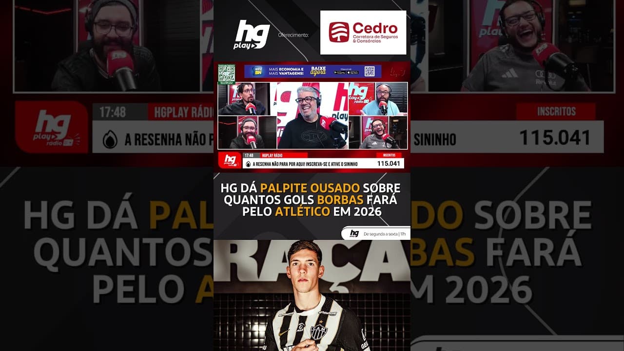 HG PREVIU QUANTOS GOLS O THIAGO BORBAS FARÁ COM A CAMISA DO GALO EM 2026? SERÁ QUE VAI ACERTAR?