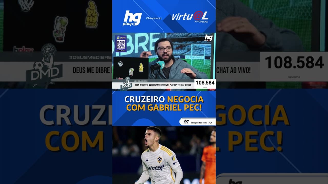 CRUZEIRO NEGOCIA A CONTRATAÇÃO DE GABRIEL PEC, EX-JOGADOR DO VASCO!