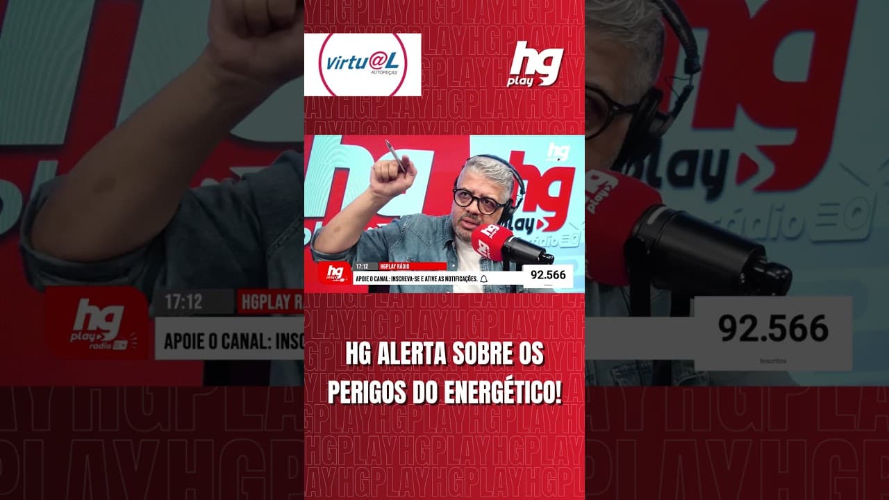HG CONTA HISTÓRIA DE QUANDO QUASE INFARTOU POR CAUSA DE ENERGÉTICO; VEJA!