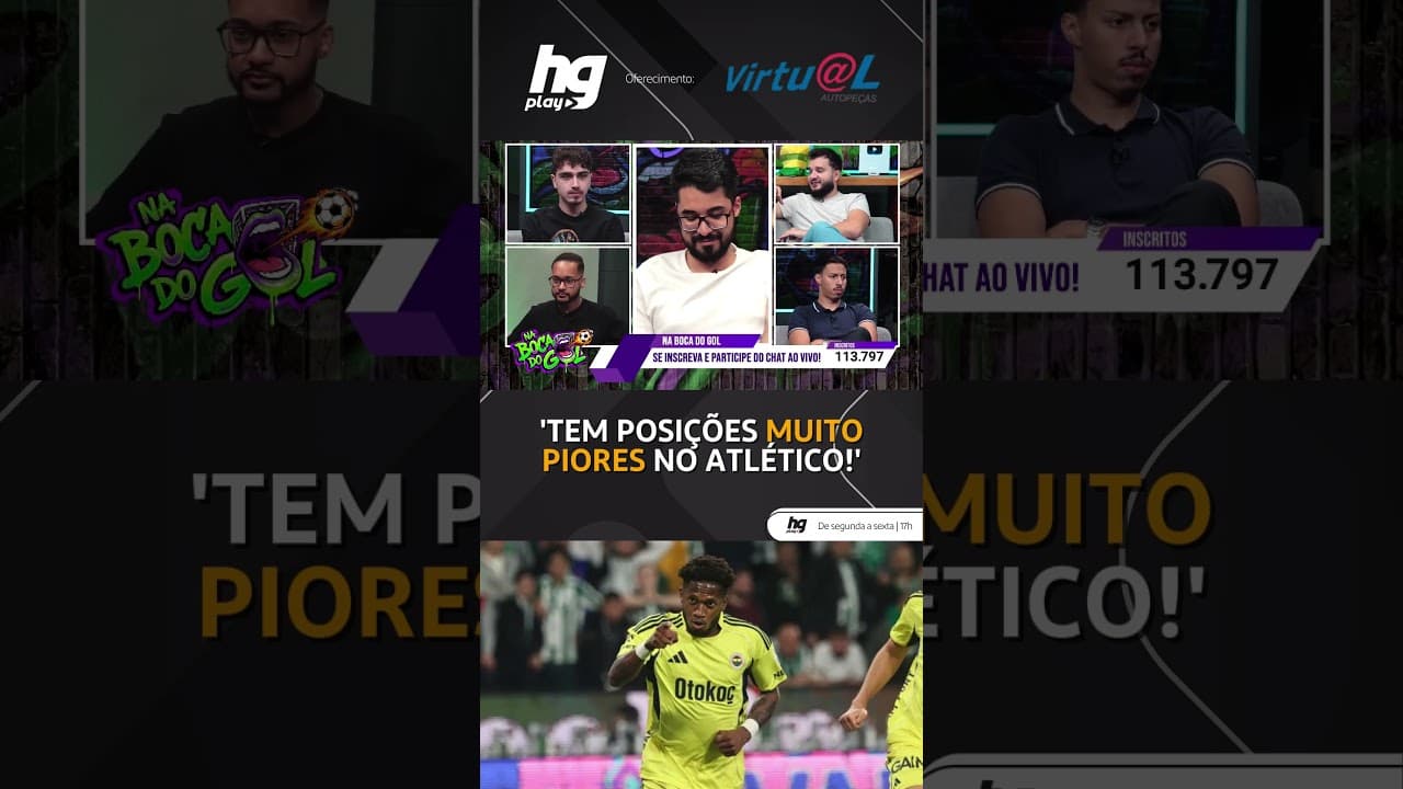 A CONTRATAÇÃO DE FRED DEVERIA SER A PRIORIDADE NO ATLÉTICO OU EXISTEM POSIÇÕES MAIS CARENTES?