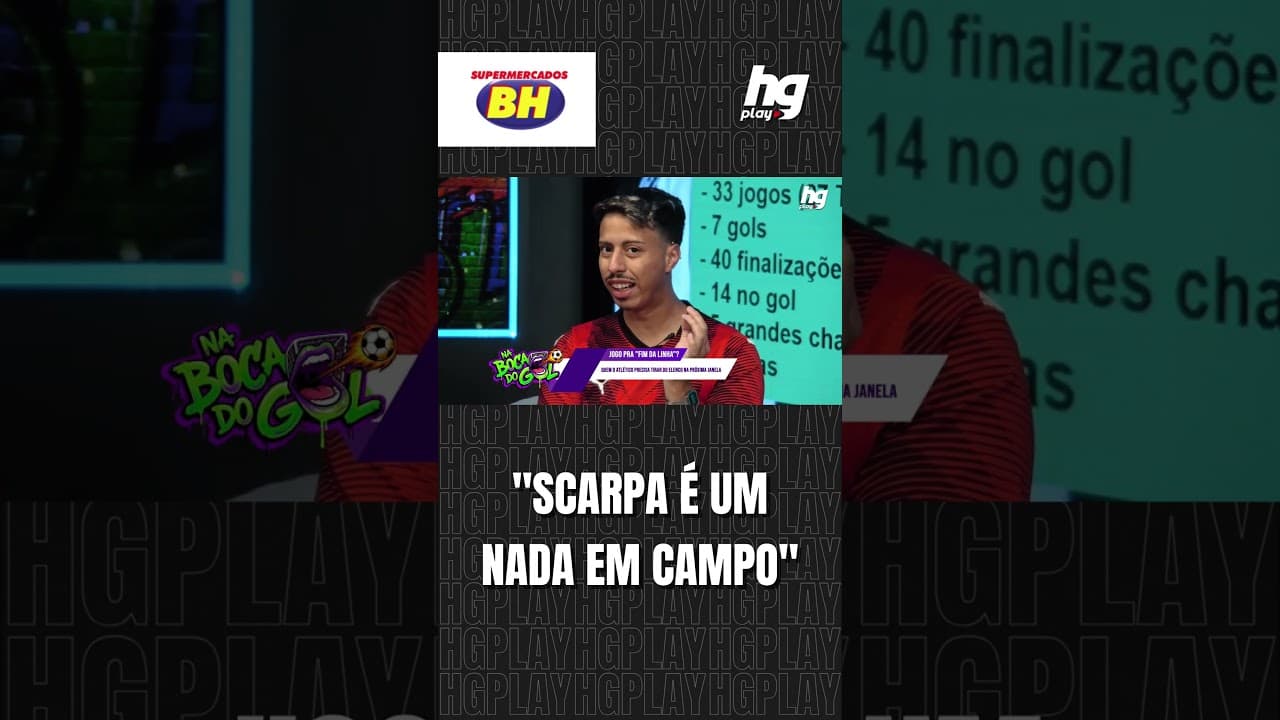 GUSTAVO SCARPA É UM NADA EM CAMPO