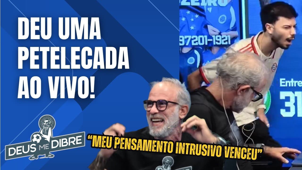 GENTA PERDE A MÃO E FAZ ATO INUSITADO NO MEIO DA TRANSMISSÃO