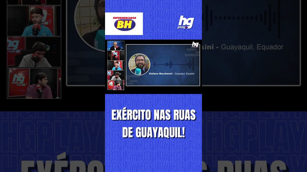 EXÉRCITO NAS RUAS DE GUAYAQUIL DEVIDO A SITUAÇÃO POLÍTICA DELICADA