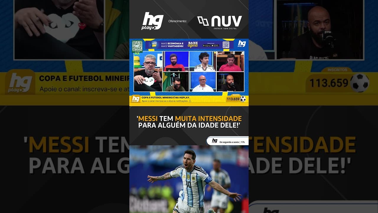 MESSI É UM JOGADOR DE BAIXA INTENSIDADE ATUALMENTE? O ASSUNTO TIROU O HG DO SÉRIO! 😂
