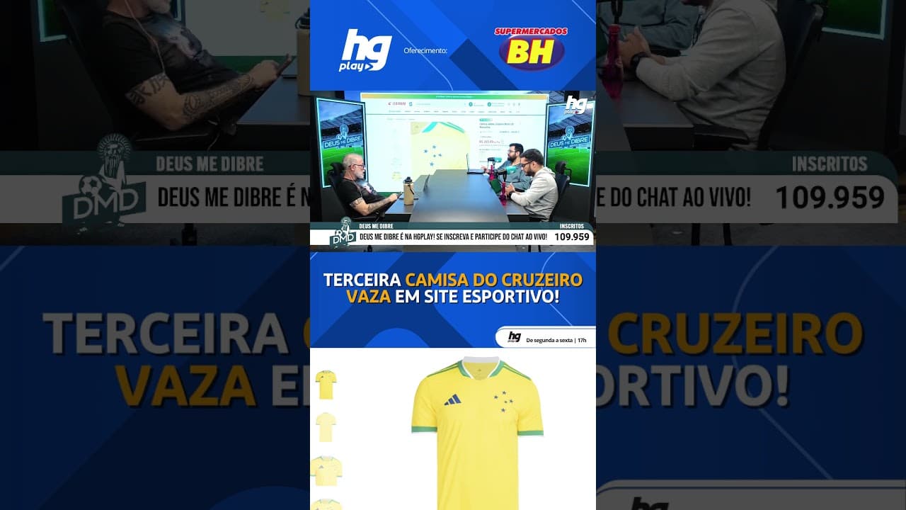 AGORA: VAZA A TERCEIRA CAMISA DO CRUZEIRO EM ALUSÃO À COPA DO MUNDO; VEJA!