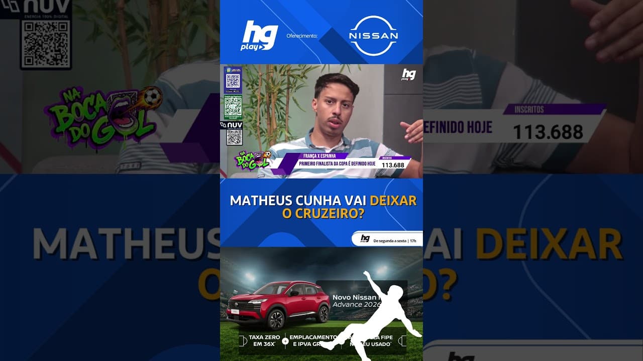 INTERNACIONAL ENCAMINHA A CONTRATAÇÃO DE MATHEUS CUNHA, POR EMPRÉSTIMO; VEJA!