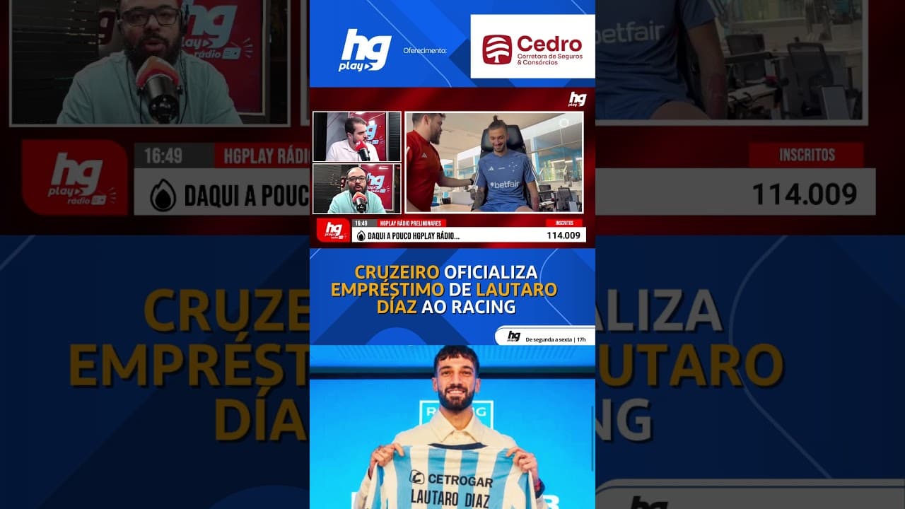 CRUZEIRO OFICIALIZA EMPRÉSTIMO DE LAUTARO DÍAZ PARA CLUBE ARGENTINO