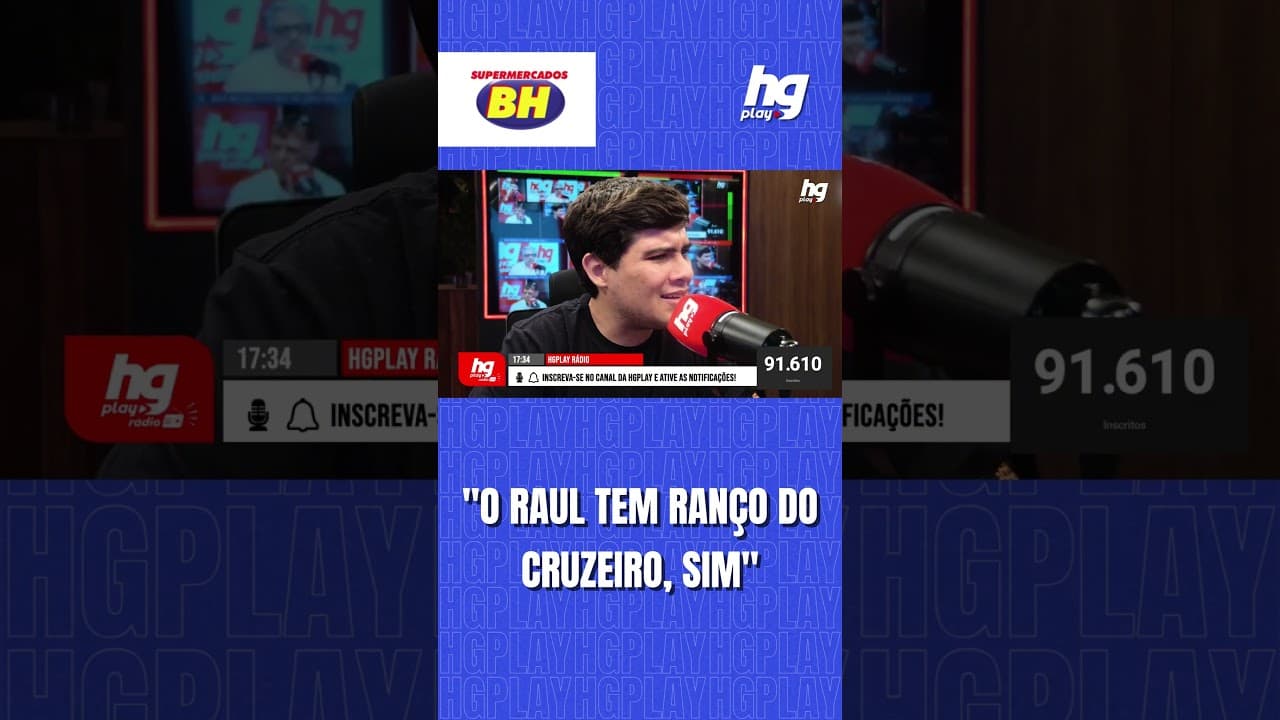 JOÃOZINHO EXPLICA TRETA ENTRE RAUL E CRUZEIRO