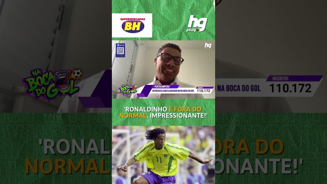 KLEBERSON CONTA BASTIDORES DE 2002 E EXPLICA A FAMOSA FALTA DE RONALDINHO, CONTRA A INGLATERRA!