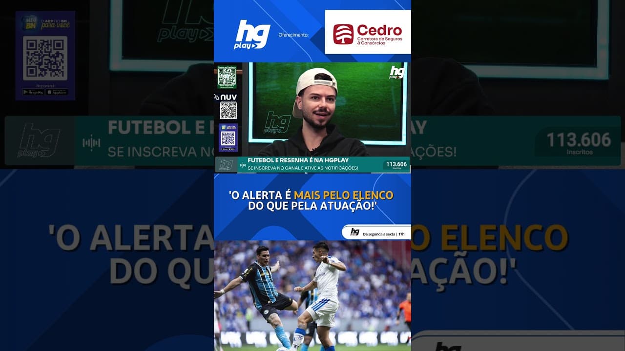 O RESULTADO CONTRA O GRÊMIO PREOCUPA O TORCEDOR DO CRUZEIRO?