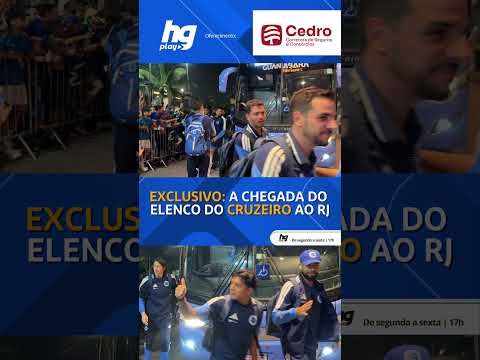 Com recepção calorosa da torcida, elenco do cruzeiro acaba de chegar ao rio de janeiro