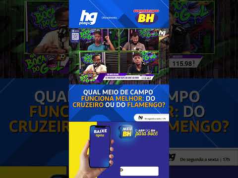 Hoje, quem tem o melhor meio de campo: Cruzeiro ou flamengo?