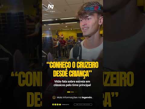 Vitão fala sobre estreia em clássicos pelo time principal; Veja!