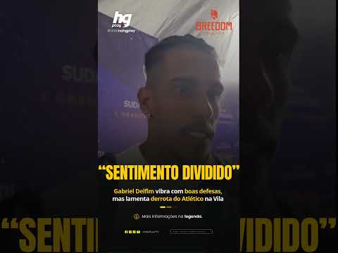 “Sentimento dividido”: Gabriel Delfim vibra com boas defesas, mas lamenta derrota do Galo na Vila
