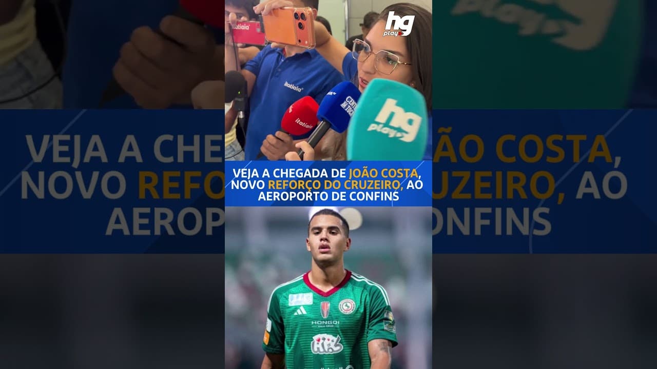 VEJA COMO FOI A CHEGADA DE JOÃO COSTA, NOVO REFORÇO DO CRUZEIRO, AO AEROPORTO DE CONFINS!