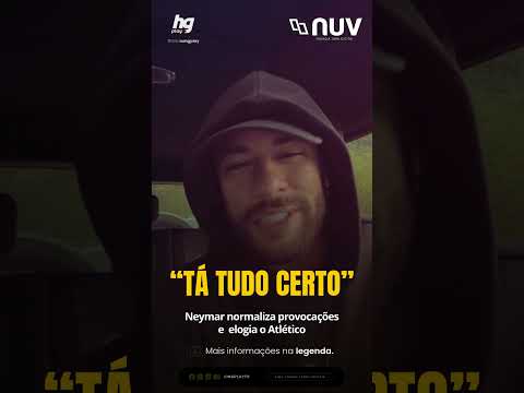 "Tá tudo certo": após vitória do Santos na Vila, Neymar normaliza provocações e elogia o Atlético