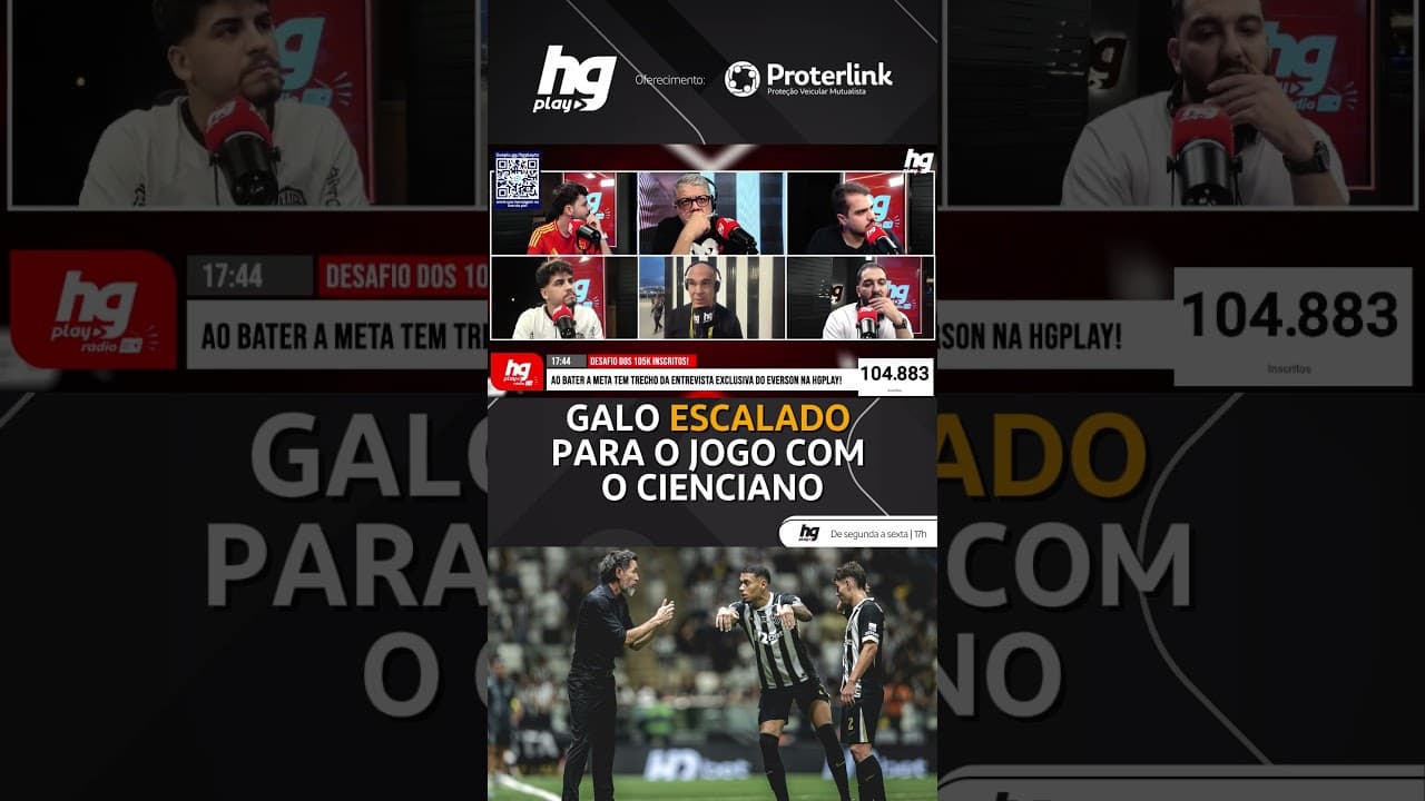 GALO ESCALADO PARA O JOGO CONTRA O CIENCIANO!