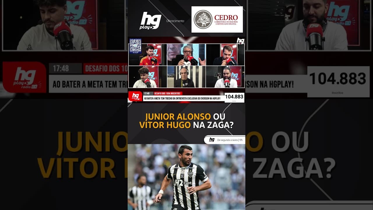 JUNIOR ALONSO OU VITOR HUGO NA ZAGA DO ATLÉTICO?