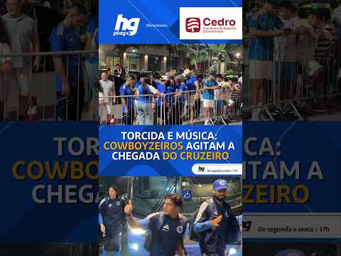 Torcida cantando muito: Cowboyzeiros agitando a chegada do elenco do cruzeiro ao rio de janeiro!