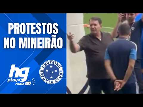 Tarde de PROTESTOS da torcida do Cruzeiro no Mineirão - HGPlay Rádio